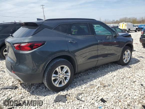 2020 Chevrolet Blazer LT with VIN 3GNKBHRS7LS616854, listed as a Copart auction lot 54380035 with 72,705 mi miles and Non repairable. Bid and sale history available at DreamBid. Image 3.
