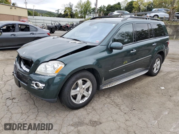 2008 Mercedes-Benz GL-Class 4.6L with VIN 4JGBF71E98A365160, listed as a Copart auction lot 72470384 with 167,332 mi miles and Salvage Title. Bid and sale history available at carsss.com. Image 1.
