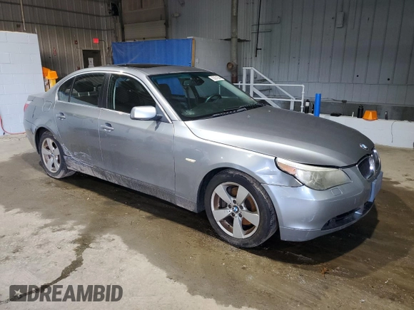 2007 BMW 5 Series 530xi with VIN WBANF735X7CU26269, listed as a Copart auction lot 85651954 with Not Provided miles and Salvage Title. Bid and sale history available at carsss.com. Image 4.