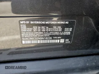 2022 BMW X5 xDrive40i with VIN 5UXCR6C02N9N18226, listed as a Copart auction lot 50031523 with 13,907 mi miles. Bid and sale history available at carsss.com. Image 13.