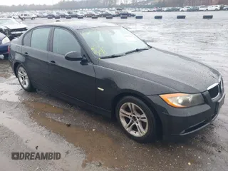 2008 BMW 3 Series 328i with VIN WBAVA37578NL55510, listed as a IAAI auction lot 41053299 with 191,512 mi miles. Bid and sale history available at carsss.com. Image 1.