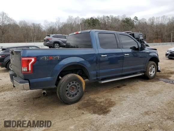 2017 Ford F-150 XL with VIN 1FTEW1EF4HFB05530, listed as a Copart auction lot 48358505 with 152,946 mi miles and Salvage Title. Bid and sale history available at carsss.com. Image 3.