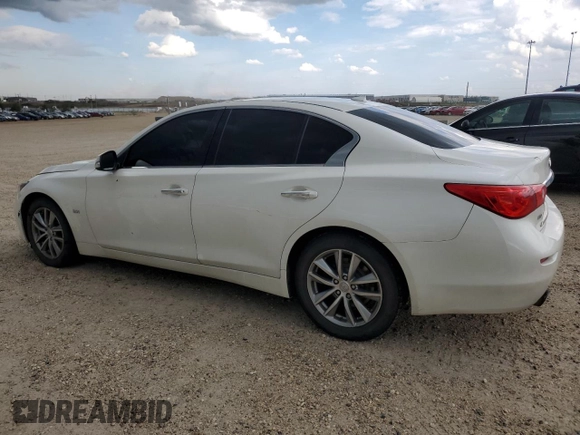 2017 Infiniti Q50 Premium with VIN JN1EV7AR5HM841445, listed as a Copart auction lot 62714425 with 134,161 mi miles and Salvage title. Bid and sale history available at DreamBid. Image 2.