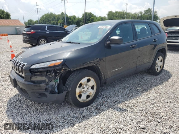 2015 Jeep Cherokee Sport z VIN 1C4PJLAB1FW632654, wystawiony jako Copart lot #65179455 z przebiegiem 220 647 mil mil oraz Szkoda całkowita • Salvage title. Historia ofert i sprzedaży dostępna na DreamBid. Obrazek 1.