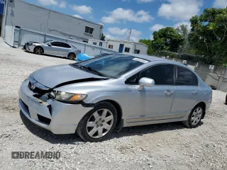 2010 Honda Civic LX with VIN 2HGFA1F54AH326835, listed as a Copart auction lot 55992885 with 78,004 mi miles and Salvage Title. Bid and sale history available at DreamBid. Image 1.