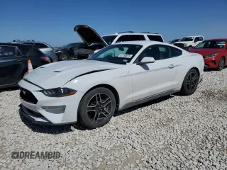 2020 Ford Mustang EcoBoost with VIN 1FA6P8TH5L5136904, listed as a Copart auction lot 47190875 with 128,050 mi miles and Salvage Title. Bid and sale history available at carsss.com. Image 1.