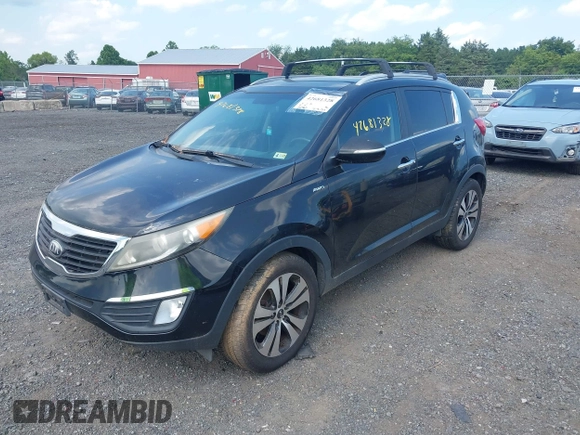 2013 Kia Sportage EX with VIN KNDPCCA23D7427564, listed as a IAAI auction lot 42681328 with 111,963 mi miles and . Bid and sale history available at DreamBid. Image 2.