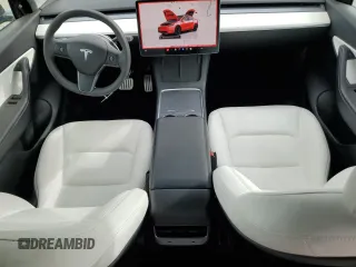 2022 Tesla Model Y Performance with VIN 7SAYGDEF1NF407985, listed as a Copart auction lot 53831325 with 41,225 mi miles and Salvage title. Bid and sale history available at DreamBid. Image 8.