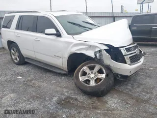 2017 Chevrolet Tahoe LT with VIN 1GNSCBKC8HR124132, listed as a IAAI auction lot 41264355 with 1 mi miles. Bid and sale history available at carsss.com. Image 1.