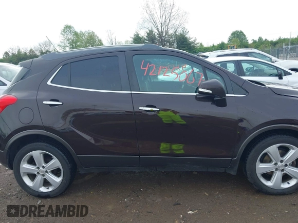 2016 Buick Encore with VIN KL4CJASB7GB657207, listed as a IAAI auction lot 42125067 with 94,956 mi miles and . Bid and sale history available at carsss.com. Image 13.