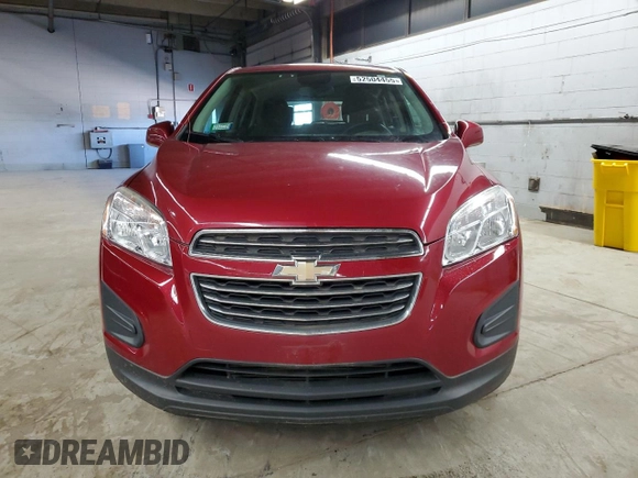 2015 Chevrolet Trax LS with VIN KL7CJKSB9FB120216, listed as a Copart auction lot 52504455 with 97,192 mi miles and Clean Title. Bid and sale history available at carsss.com. Image 5.