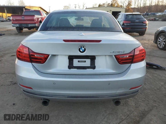 2015 BMW 4 Series 435i with VIN WBA3T3C59FP738700, listed as a Copart auction lot 79281804 with 74,035 mi miles and Salvage Title. Bid and sale history available at carsss.com. Image 6.