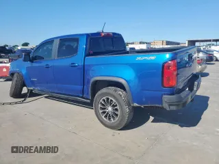 2020 Chevrolet Colorado 4WD ZR2 with VIN 1GCGTEEN6L1104160, listed as a Copart auction lot 56140705 with 70,683 mi miles and Salvage title. Bid and sale history available at DreamBid. Image 2.