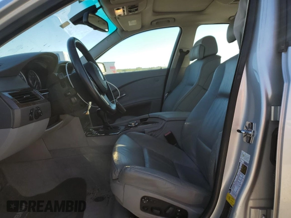 2007 BMW 5 Series 550i with VIN WBANB535X7CP05348, listed as a Copart auction lot 80803994 with Not Provided miles and Salvage Title. Bid and sale history available at DreamBid. Image 7.