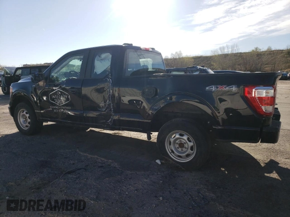 2022 Ford F-150 XL with VIN 1FTEX1EP4NKE30915, listed as a Copart auction lot 53478245 with 33,365 mi miles and Salvage title. Bid and sale history available at DreamBid. Image 2.