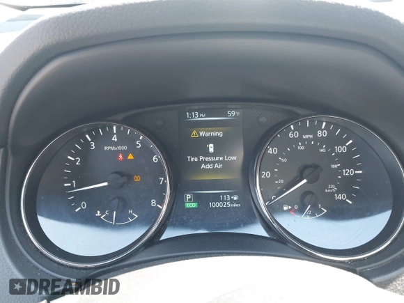 2017 Nissan Rogue S with VIN JN8AT2MV1HW013821, listed as a IAAI auction lot 42063877 with 100,025 mi miles. Bid and sale history available at carsss.com. Image 7.