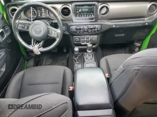2019 Jeep Wrangler Unlimited Sport with VIN 1C4HJXDG4KW508021, listed as a Copart auction lot 43949845 with 107,464 mi miles and Salvage title. Bid and sale history available at DreamBid. Image 8.
