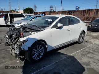 2021 Mazda 3 S with VIN 3MZBPAAL2MM202311, listed as a Copart auction lot 46823685 with 41,338 mi miles and Salvage Title. Bid and sale history available at DreamBid. Image 1.