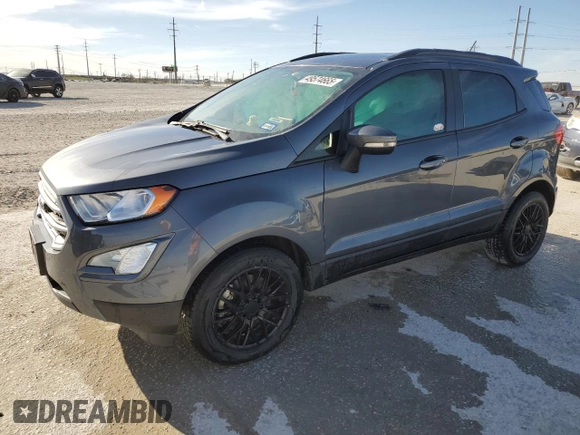 2020 Ford EcoSport SE with VIN MAJ3S2GE1LC346846, listed as a Copart auction lot 49574665 with 65,372 mi miles and Salvage Title. Bid and sale history available at carsss.com. Image 1.