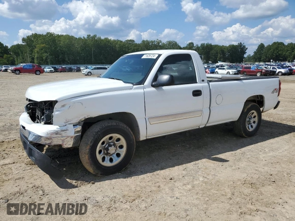 2006 Chevrolet Silverado 1500 Work Truck with VIN 3GCEK14Z76G249527, listed as a Copart auction lot 71626724 with 222,582 mi miles and Salvage Title. Bid and sale history available at carsss.com. Image 1.