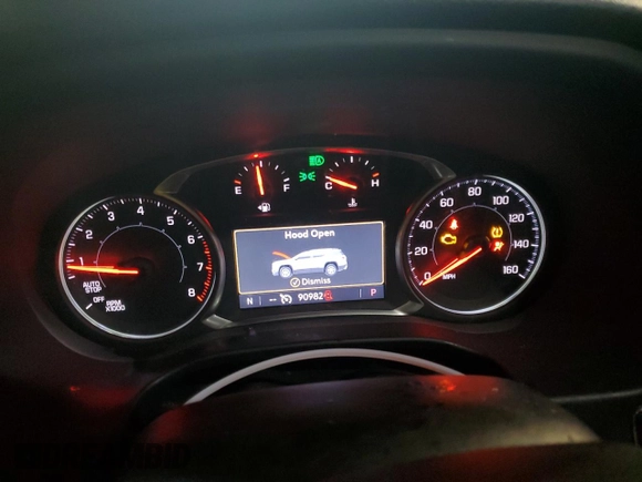 2021 GMC Acadia SLT with VIN 1GKKNML44MZ109955, listed as a Copart auction lot 79130514 with 90,982 mi miles and Salvage Title. Bid and sale history available at DreamBid. Image 9.