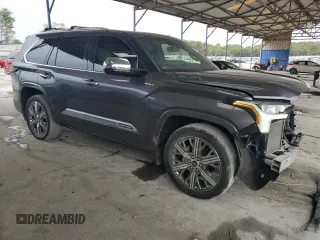 2023 Toyota Sequoia SR5 with VIN 7SVAAAAA3PX002055, listed as a Copart auction lot 72932724 with 22,833 mi miles and Salvage Title. Bid and sale history available at carsss.com. Image 4.