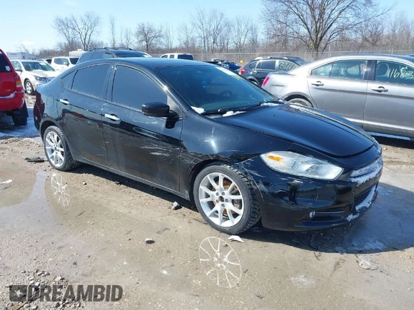 2013 Dodge Dart Limited with VIN 1C3CDFCA5DD340076, listed as a IAAI auction lot 41907098 with 194,527 mi miles. Bid and sale history available at carsss.com. Image 1.