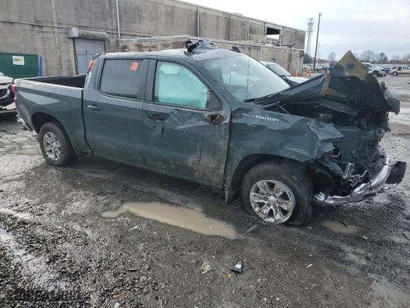 2025 Chevrolet Silverado 1500 LT with VIN 1GCUKDED8SZ171415, listed as a Copart auction lot 48155135 with 0 mi miles and Salvage Title. Bid and sale history available at carsss.com. Image 4.