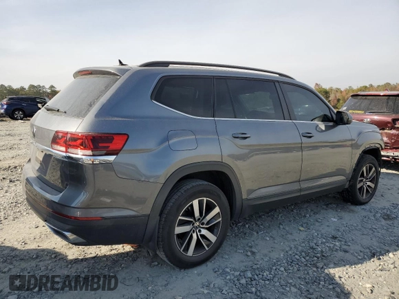 2021 Volkswagen Atlas SE with VIN 1V2DP2CA6MC510403, listed as a Copart auction lot 82892644 with 108,520 mi miles and Salvage title. Bid and sale history available at DreamBid. Image 3.