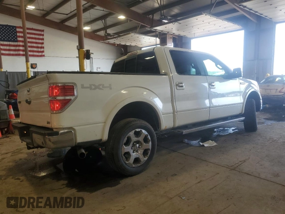 2010 Ford F-150 XL with VIN 1FTFW1EV2AFA49556, listed as a Copart auction lot 62286275 with 154,176 mi miles and Salvage title. Bid and sale history available at DreamBid. Image 3.