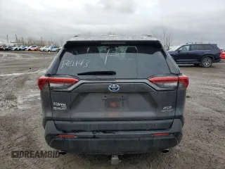 2021 Toyota RAV4 Hybrid XLE with VIN 2T3RWRFV4MW125582, listed as a Copart auction lot 83152144 with 66,762 mi miles and Salvage title. Bid and sale history available at DreamBid. Image 6.