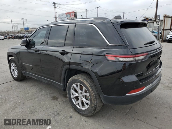 2022 Jeep Grand Cherokee Limited with VIN 1C4RJGBG7N8608386, listed as a Copart auction lot 63645265 with 20,450 mi miles and Salvage title. Bid and sale history available at DreamBid. Image 2.