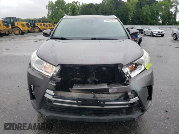 2018 Toyota Highlander SE with VIN 5TDJZRFH9JS528291, listed as a Copart auction lot 56568275 with 74,619 mi miles and Salvage title. Bid and sale history available at DreamBid. Image 5.