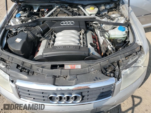 2005 Audi A8 4.2L z VIN WAULL44E55N010807, wystawiony jako Copart lot #70617494 z przebiegiem Nie podano mil oraz Czysty tytuł • Clean title. Historia ofert i sprzedaży dostępna na DreamBid. Obrazek 11.