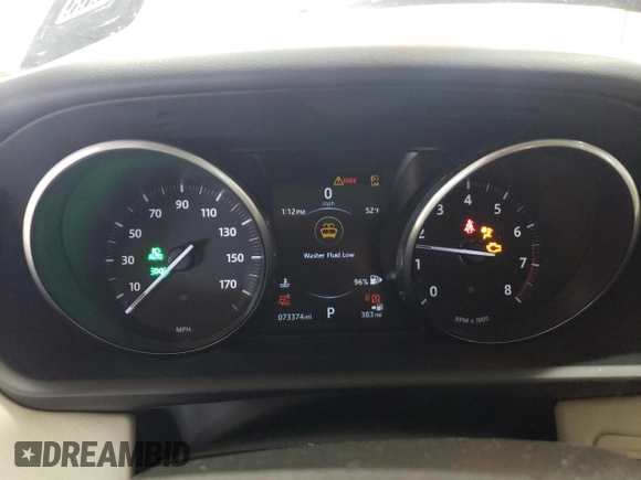 2017 Land Rover Range Rover Sport HSE with VIN SALWR2FV3HA680991, listed as a Copart auction lot 48377985 with 73,374 mi miles and Salvage Title. Bid and sale history available at carsss.com. Image 9.