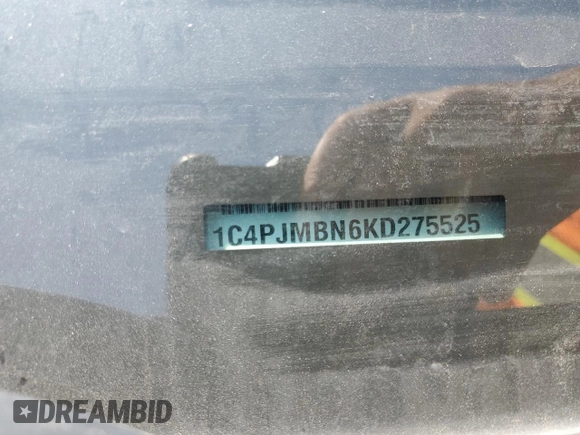 2019 Jeep Cherokee Trailhawk Elite with VIN 1C4PJMBN6KD275525, listed as a Copart auction lot 60636145 with 93,872 mi miles and Salvage title. Bid and sale history available at DreamBid. Image 13.