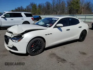 2017 Maserati Ghibli S Q4 z VIN ZAM57RTA6H1247079, wystawiony jako Copart lot #52099755 z przebiegiem 124 159 mil mil oraz Szkody całkowita. Historia ofert i sprzedaży dostępna na DreamBid. Obrazek 1.