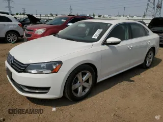 2012 Volkswagen Passat SE with VIN 1VWBP7A32CC012012, listed as a Copart auction lot 58757365 with 83,142 mi miles and Salvage title. Bid and sale history available at DreamBid. Image 1.