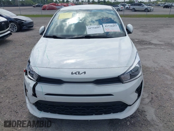 2023 Kia Rio S with VIN 3KPA24ADXPE612862, listed as a IAAI auction lot 41734457 with 20,913 mi miles. Bid and sale history available at carsss.com. Image 12.