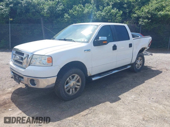 2008 Ford F-150 XLT z VIN 1FTPW14508FA78103, wystawiony jako IAAI lot #42240579 z przebiegiem 159 336 mil mil oraz . Historia ofert i sprzedaży dostępna na DreamBid. Obrazek 2.