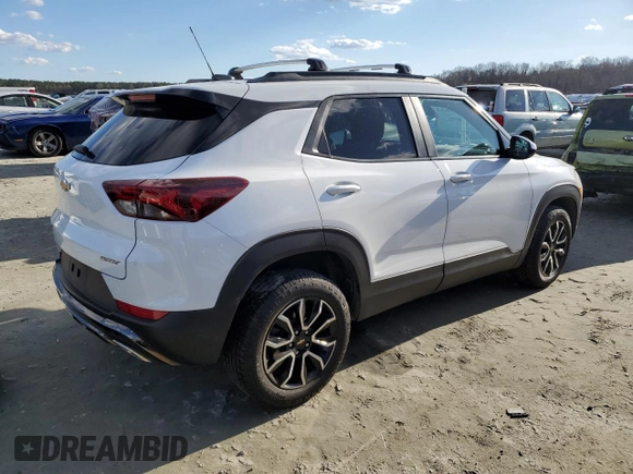 2023 Chevrolet TrailBlazer ACTIV with VIN KL79MSSL4PB137615, listed as a Copart auction lot 85645194 with 46,708 mi miles and Salvage Title. Bid and sale history available at DreamBid. Image 3.