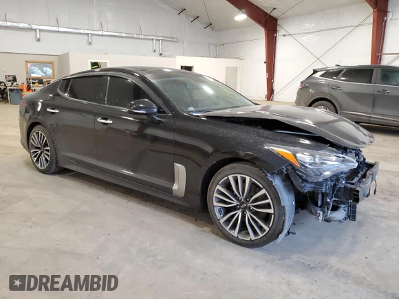 2018 Kia Stinger Premium with VIN KNAE25LA0J6024179, listed as a Copart auction lot 45175454 with 53,461 mi miles and Non Repairable. Bid and sale history available at DreamBid. Image 4.