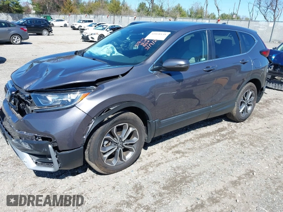 2022 Honda CR-V EX with VIN 2HKRW2H52NH611255, listed as a IAAI auction lot 41858138 with 34,891 mi miles and . Bid and sale history available at DreamBid. Image 17.