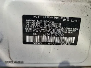 2016 Subaru WRX STI with VIN JF1VA2M64G9825564, listed as a Copart auction lot 84502004 with 57,369 mi miles and Salvage title. Bid and sale history available at DreamBid. Image 14.