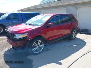 2013 Ford Edge SEL with VIN 2FMDK4JC7DBA97290, listed as a IAAI auction lot 41972863 with 159,058 mi miles. Bid and sale history available at carsss.com. Image 2.