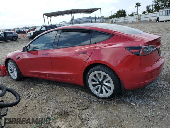 2022 Tesla Model 3 z VIN 5YJ3E1EA5NF155772, wystawiony jako Copart lot #50805725 z przebiegiem 73 491 mil mil oraz Szkoda całkowita • Salvage title. Historia ofert i sprzedaży dostępna na DreamBid. Obrazek 2.