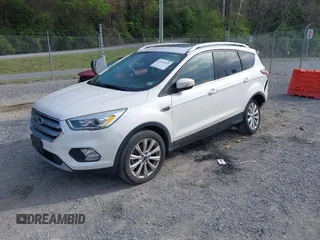 2017 Ford Escape Titanium with VIN 1FMCU9JD9HUB40135, listed as a IAAI auction lot 42054533 with 68,255 mi miles. Bid and sale history available at carsss.com. Image 18.