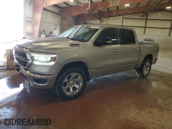2019 Ram 1500 Big Horn/Lone Star with VIN 1C6SRFFT1KN603121, listed as a Copart auction lot 48425135 with 127,686 mi miles and Clean Title. Bid and sale history available at carsss.com. Image 1.