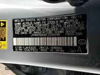 2015 Lexus CT 200h z VIN JTHKD5BH6F2245698, wystawiony jako Copart lot #41784034 z przebiegiem 137 343 mil mil oraz Nie do naprawy. Historia ofert i sprzedaży dostępna na DreamBid. Obrazek 12.