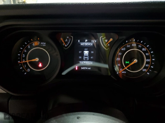 2024 Jeep Wrangler Sport S with VIN 1C4PJXDN8RW252972, listed as a Copart auction lot 66298315 with 34,574 mi miles and Clean title. Bid and sale history available at DreamBid. Image 9.